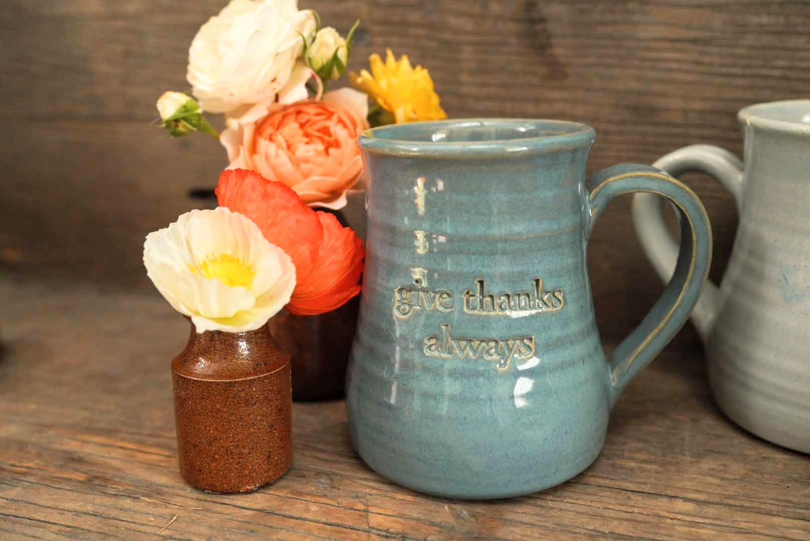 Grateful and Thankful Campfire Coffee Mug - Pretty Collected