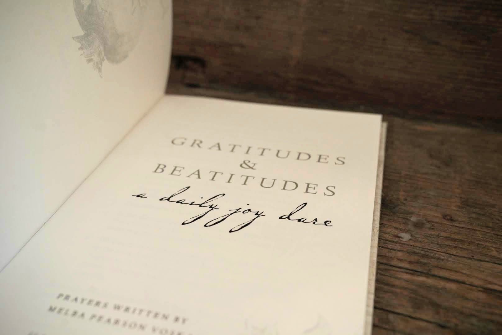 Hardcover, linen-bound Gratitude Journal designed for followers of Ann Voskamp's teachings, incorporating the Sermon on the Mount for daily reflections and gratitude, featuring artwork by Katy Rose. One Thousand Gifts Gratitude Journal