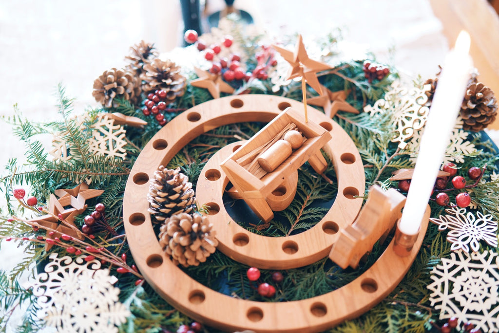 Advent spiral wooden advent spiral advent calendar wooden spiral wood spiral Waldorf spiral Christmas spiral advent candle spiral